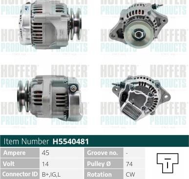 Hoffer H5540481 - Ģenerators adetalas.lv