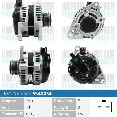 Hoffer H5540434 - Ģenerators adetalas.lv