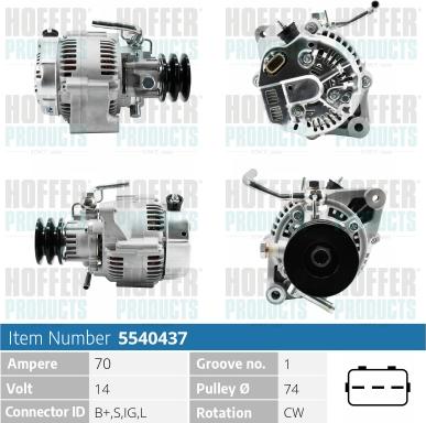 Hoffer H5540437 - Ģenerators adetalas.lv