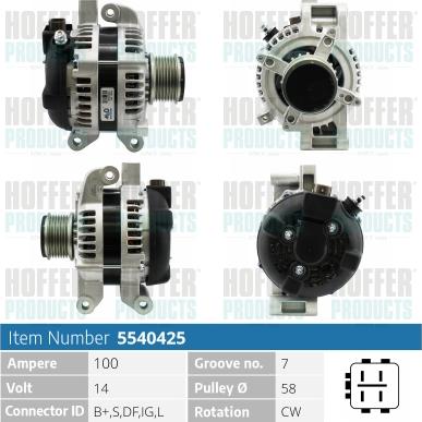 Hoffer H5540425 - Ģenerators adetalas.lv