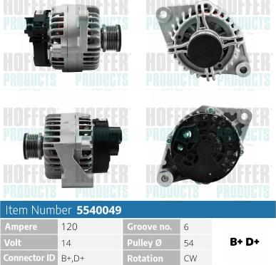 Hoffer H5540049 - Ģenerators adetalas.lv