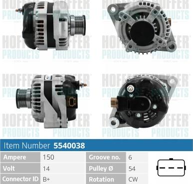 Hoffer H5540038 - Ģenerators adetalas.lv