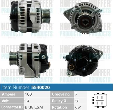 Hoffer H5540020 - Ģenerators adetalas.lv