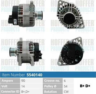 Hoffer H5540140 - Ģenerators adetalas.lv