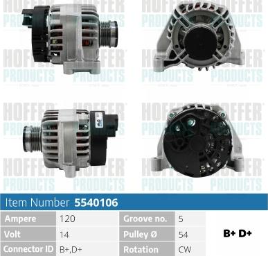 Hoffer H5540106 - Ģenerators adetalas.lv