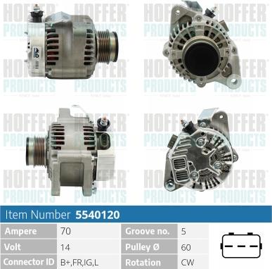 Hoffer H5540120 - Ģenerators adetalas.lv