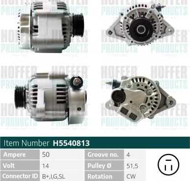 Hoffer H5540813 - Ģenerators adetalas.lv