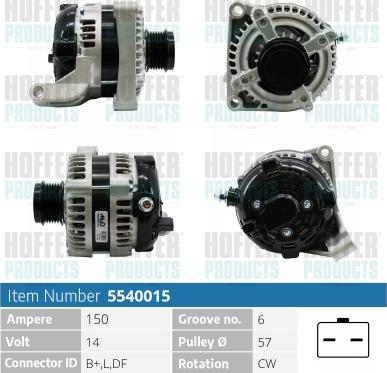 Hoffer H5540828 - Ģenerators adetalas.lv