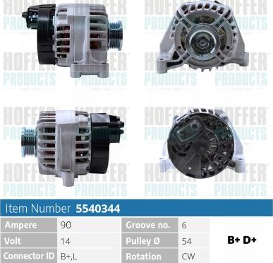 Hoffer H5540344 - Ģenerators adetalas.lv