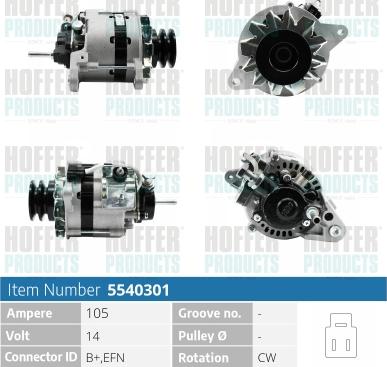 Hoffer H5540301 - Ģenerators adetalas.lv