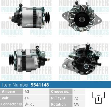 Hoffer H5541148 - Ģenerators adetalas.lv