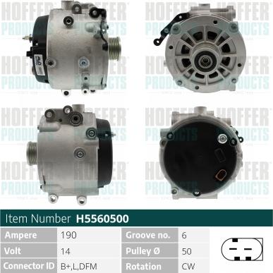 Hoffer H5560500 - Ģenerators adetalas.lv