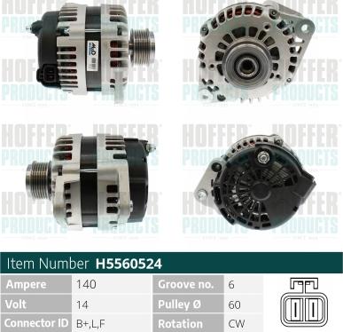 Hoffer H5560524 - Ģenerators adetalas.lv