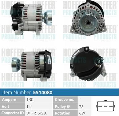 Hoffer H5514080 - Ģenerators adetalas.lv