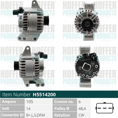 Hoffer H5514200 - Ģenerators adetalas.lv