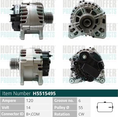 Hoffer H5515495 - Ģenerators adetalas.lv