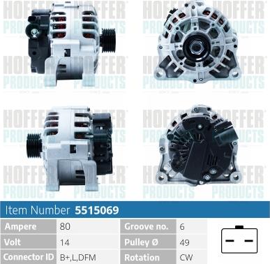 Hoffer H5515069 - Ģenerators adetalas.lv