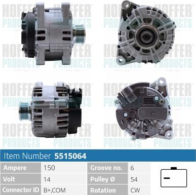 Hoffer H5515064 - Ģenerators adetalas.lv