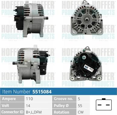 Hoffer H5515084 - Ģenerators adetalas.lv