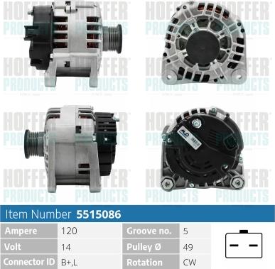 Hoffer H5515086 - Ģenerators adetalas.lv