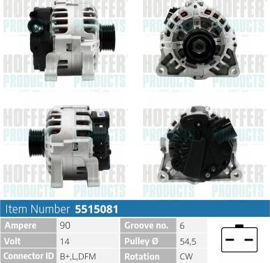 Hoffer H5515081 - Ģenerators adetalas.lv