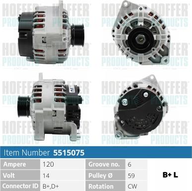 Hoffer H5515075 - Ģenerators adetalas.lv