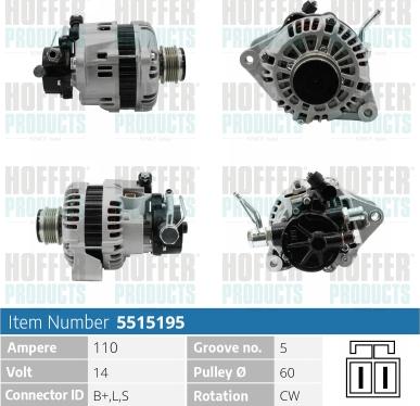 Hoffer H5515195 - Ģenerators adetalas.lv