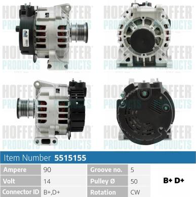 Hoffer H5515155 - Ģenerators adetalas.lv