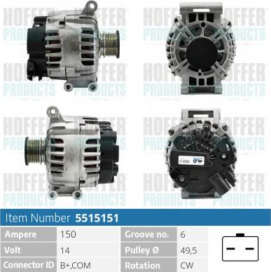 Hoffer H5515151 - Ģenerators adetalas.lv