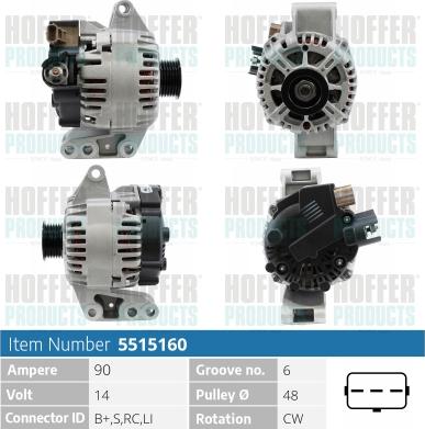 Hoffer H5515160 - Ģenerators adetalas.lv