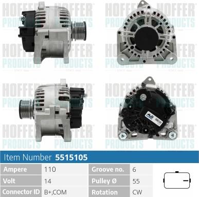 Hoffer H5515105 - Ģenerators adetalas.lv