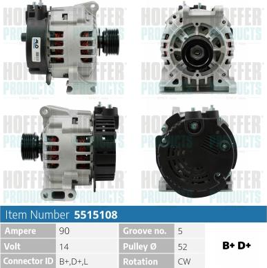 Hoffer H5515108 - Ģenerators adetalas.lv