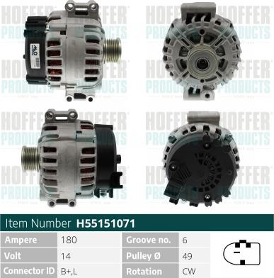 Hoffer H55151071 - Ģenerators adetalas.lv