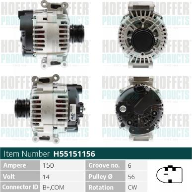 Hoffer H55151156 - Ģenerators adetalas.lv