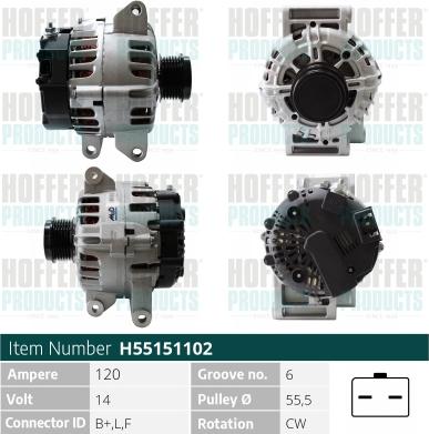 Hoffer H55151102 - Ģenerators adetalas.lv