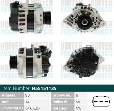 Hoffer H55151135 - Ģenerators adetalas.lv