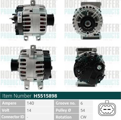 Hoffer H5515898 - Ģenerators adetalas.lv