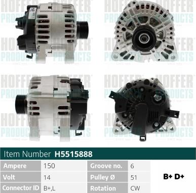 Hoffer H5515888 - Ģenerators adetalas.lv