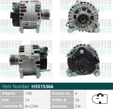 Hoffer H5515366 - Ģenerators adetalas.lv