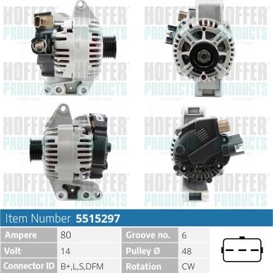 Hoffer H5515297 - Ģenerators adetalas.lv