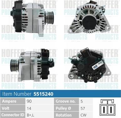 Hoffer H5515240 - Ģenerators adetalas.lv