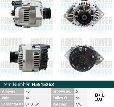 Hoffer H5515263 - Ģenerators adetalas.lv