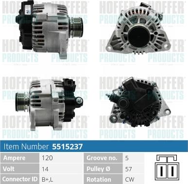 Hoffer H5515237 - Ģenerators adetalas.lv