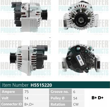 Hoffer H5515220 - Ģenerators adetalas.lv