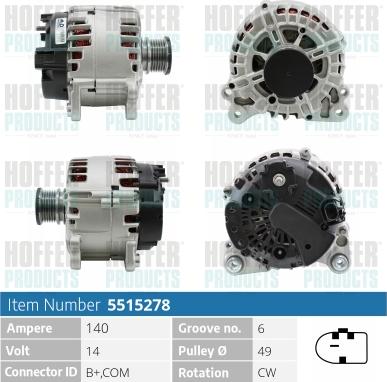 Hoffer H5515278 - Ģenerators adetalas.lv