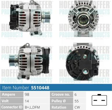 Hoffer H5510448 - Ģenerators adetalas.lv