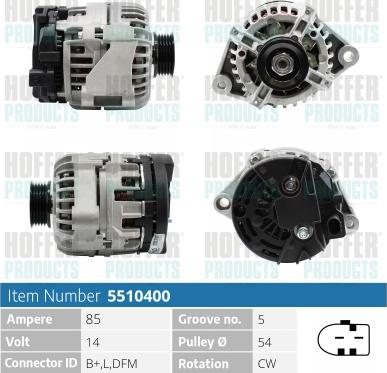 Hoffer H5510400 - Ģenerators adetalas.lv