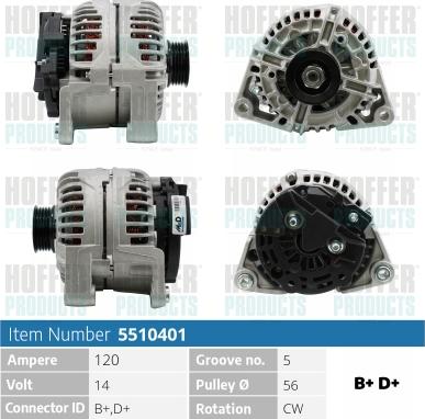 Hoffer H5510401 - Ģenerators adetalas.lv