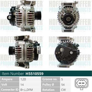 Hoffer H5510559 - Ģenerators adetalas.lv