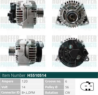 Hoffer H5510514 - Ģenerators adetalas.lv